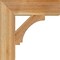 Ekena Millwork Imperial Block Rough Sawn Bracket, Western Red Cedar, 4"W x 16"D x 16"H BKT04X16X16IMP05RWR - alternate 3